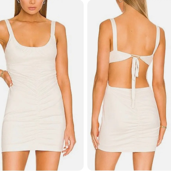 Free People Sedona Faux Suede Mini Dress in Suntan Size S new without tags - Picture 2 of 6